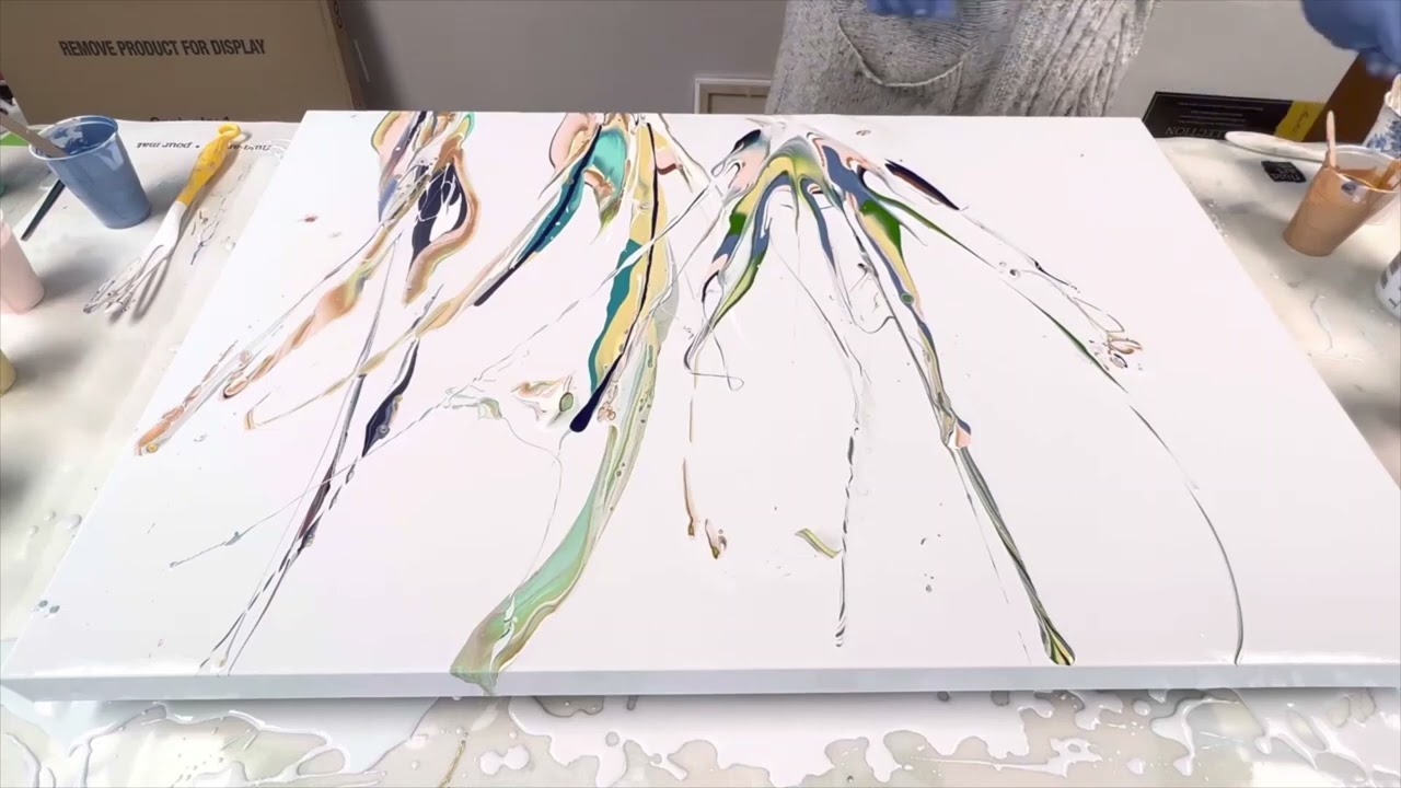 Coastal Ninja Swipe Acrylic Pour Tutorial - Abstract Art - Fluid Art