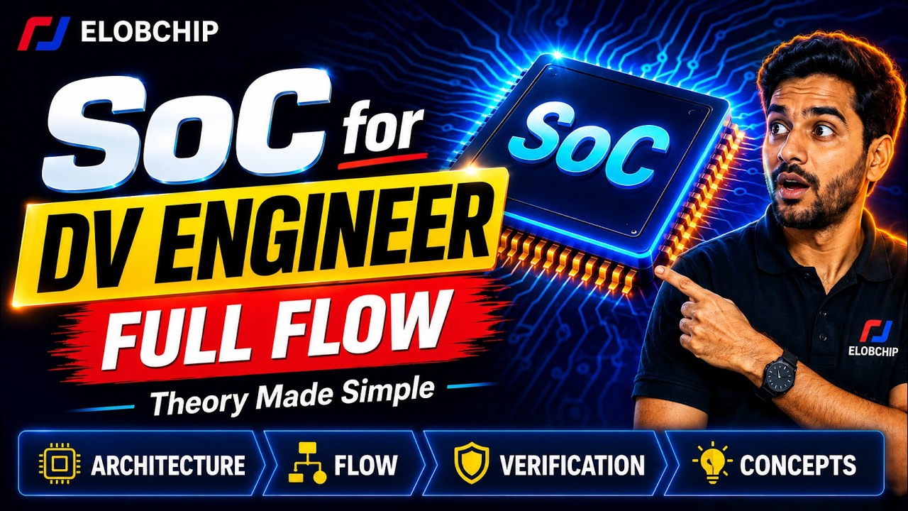 SoC Full Flow Explained | System on Chip Architecture & Verification | DV Engineer