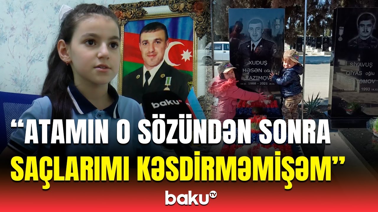 İstəyirəm ki, bir də müharibə olmasın | Şəhid Xuduş Kazımovun qızından ürəkdağlayan sözlər