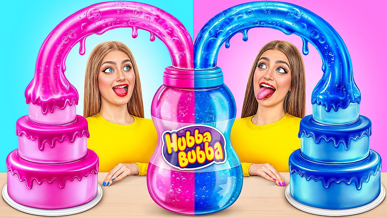 וָרוֹד VS כְּחוֹל אתגר לקישוט עוגות | קרב אכיל Multi DO Challenge