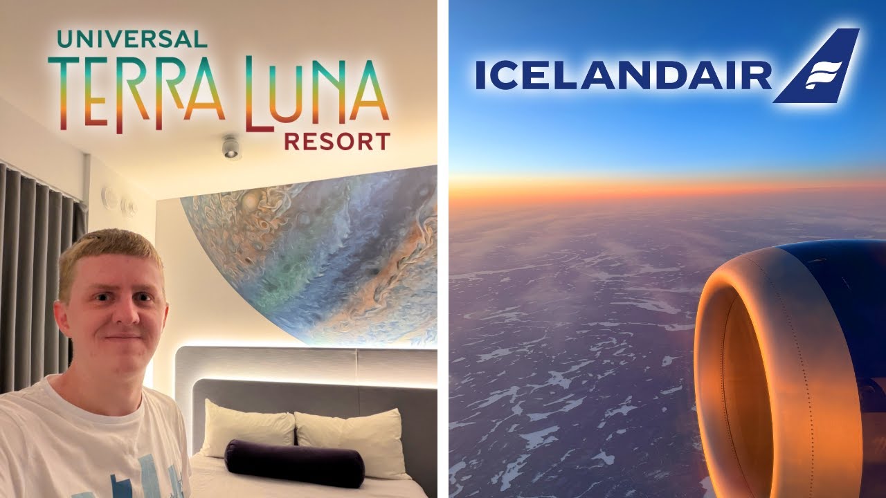 Florida Travel Vlog 2025 - Icelandair Flights & Universal Terra Luna!