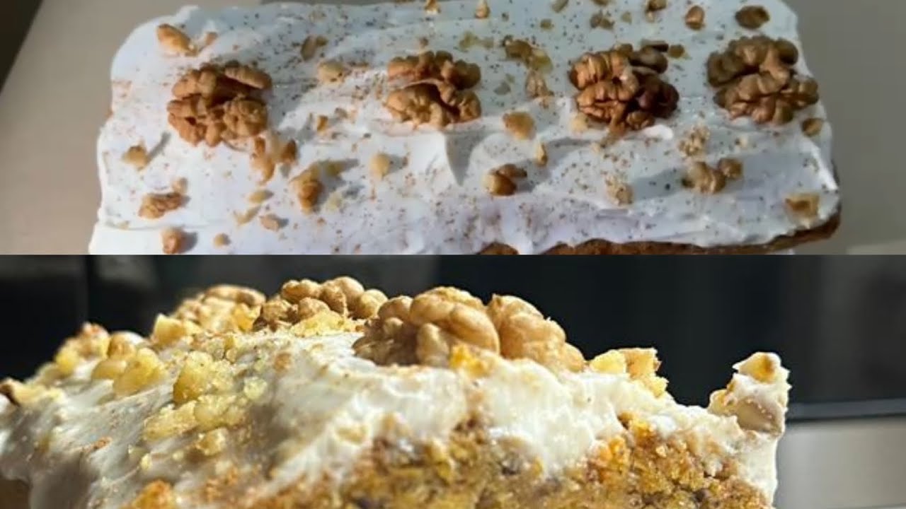وصفة الكعكة الصحية بالجزر و الجوز بمذاق لا يقاوم 😋