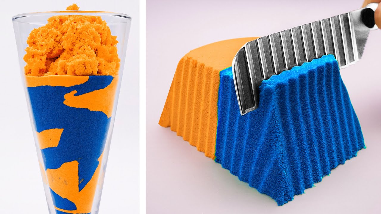 Satisfying Kinetic Sand ASMR Video | Cutting Sand No Talking | Soft Sand ASMR