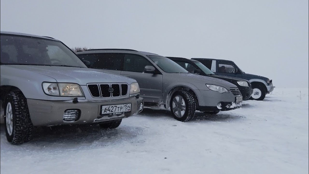 Forester? Outback? Pajero? Снова метель, но мы едем! А кто доедет сам? Subaru offroad