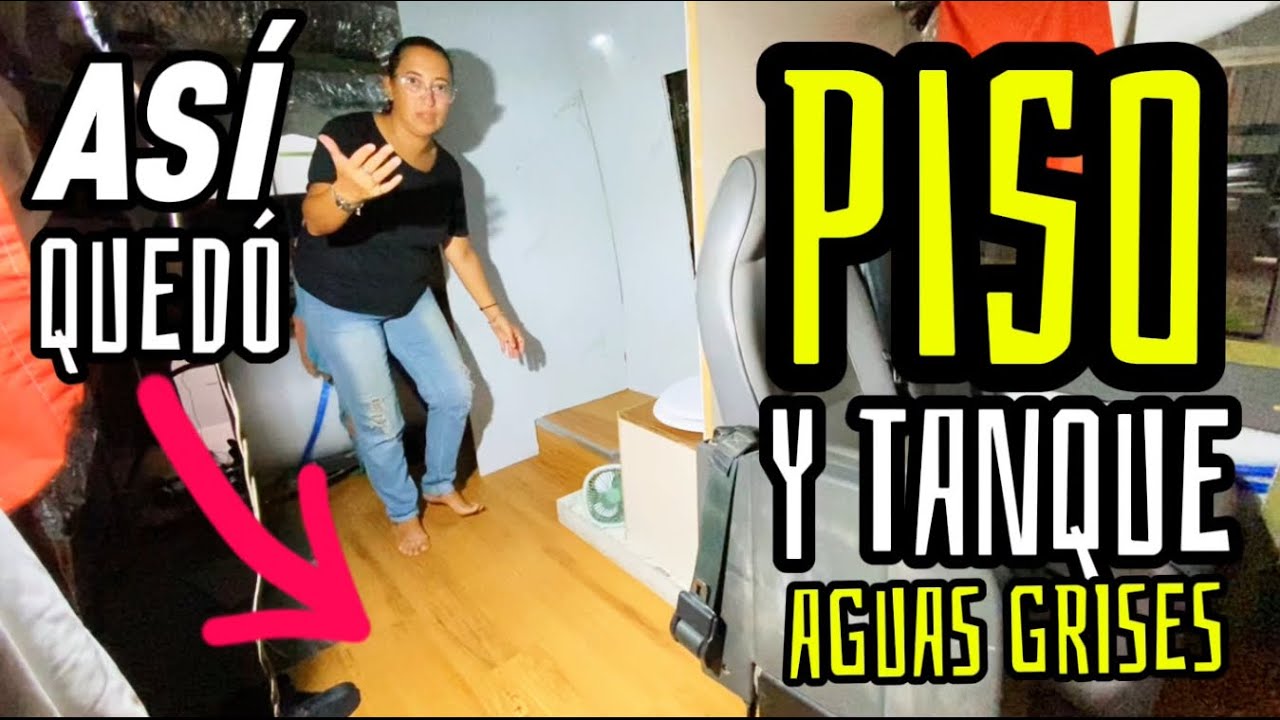 😱Mira como NOS DEJARON el PISO del motorhome ✅, y como hicimos el tanque de AGUAS GRISES y desagües✊
