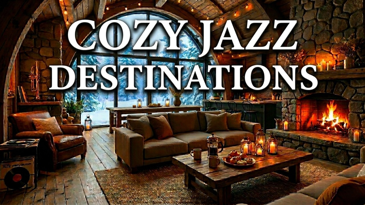 Cozy Winter Jazz ❄️ Sensual Piano & Guitar Ballad | Cabin Ambiance for Study & Work