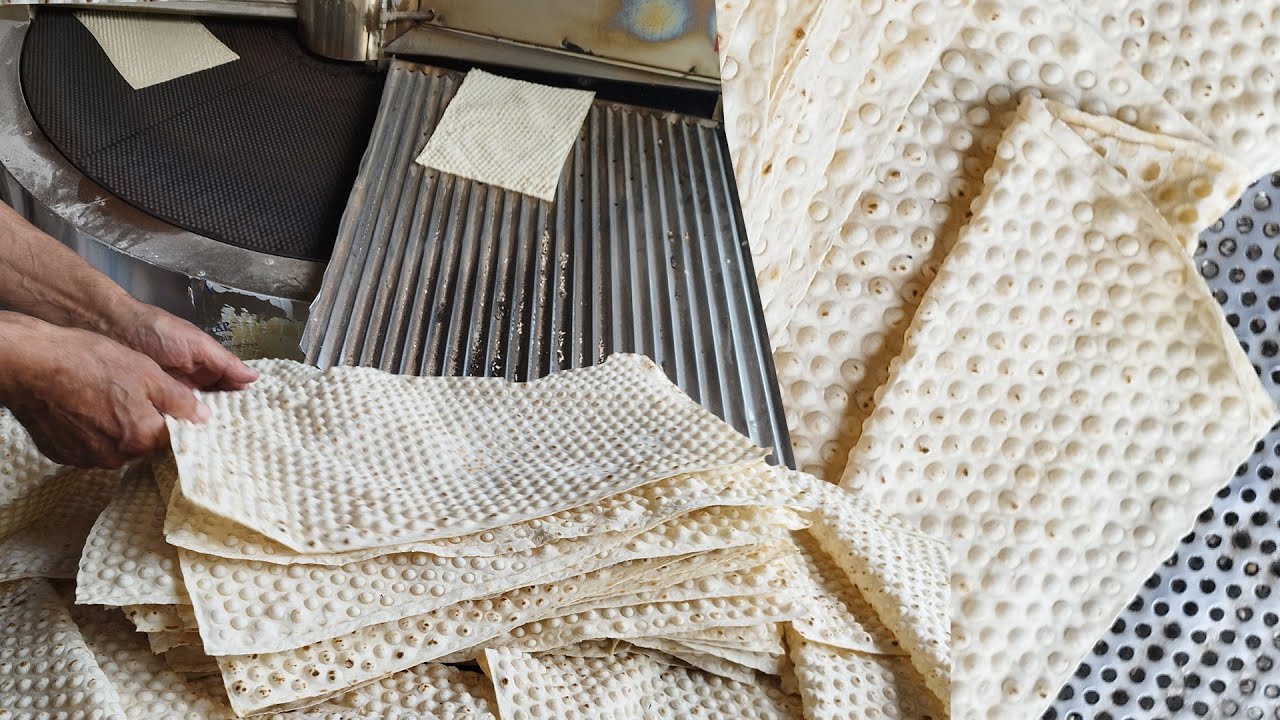 Bakery Magic: Ultra-Thin Bread Made by Machine! ✨