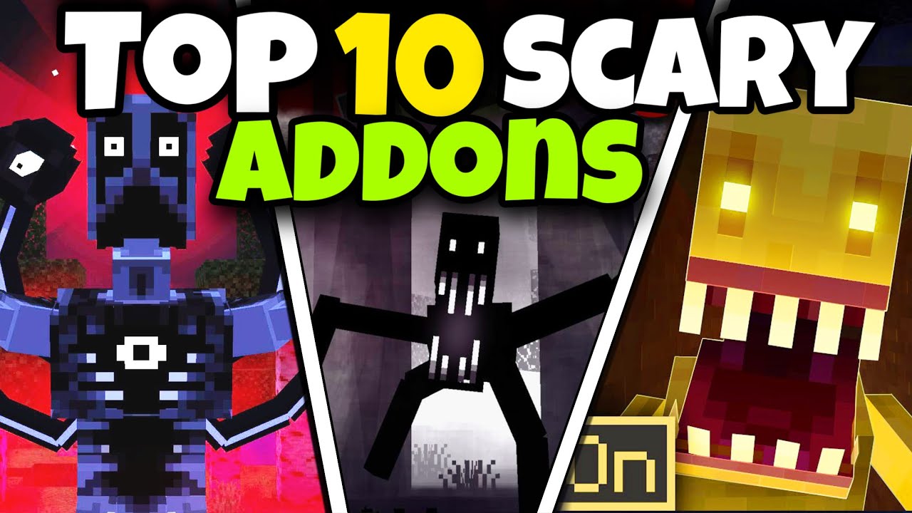 Top 10 HORROR Minecraft Bedrock Addons To Make The SCARIEST World!