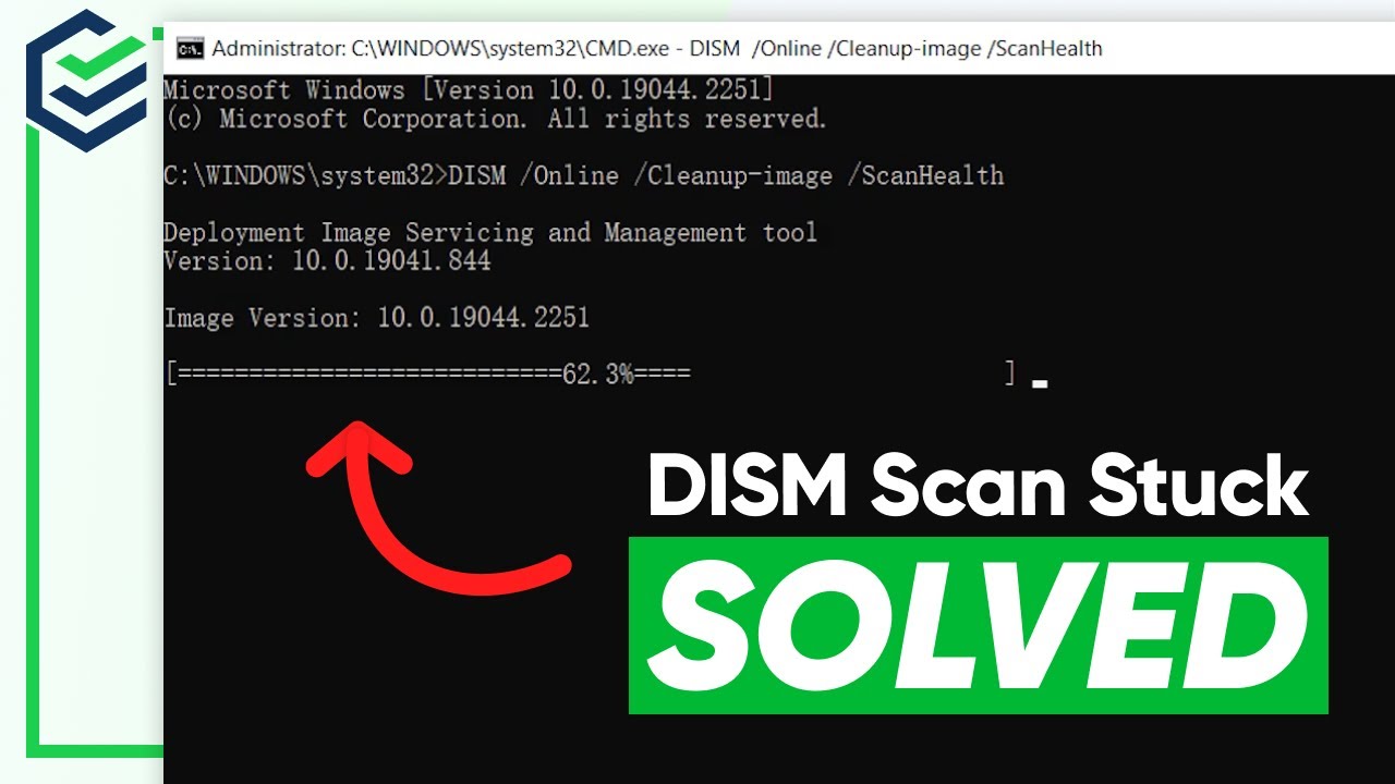 [SOLVED] DISM Scan Stuck Fixed | DISM /Cleanup-Image /RestoreHealth Not Working | Windows 11/10 2024
