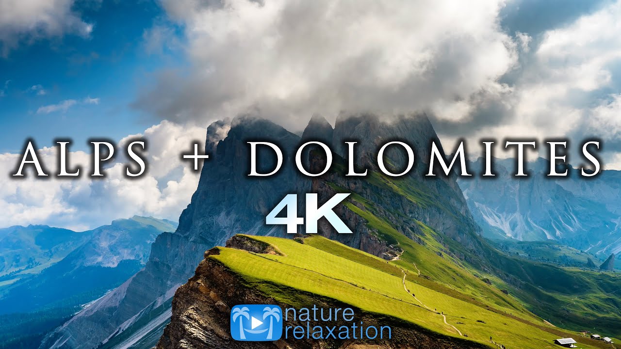 ALPS + DOLOMITES 4K Timelapse Aerial Nature Relaxation&trade; Film + Music for Stress Relief (23 Minutes)