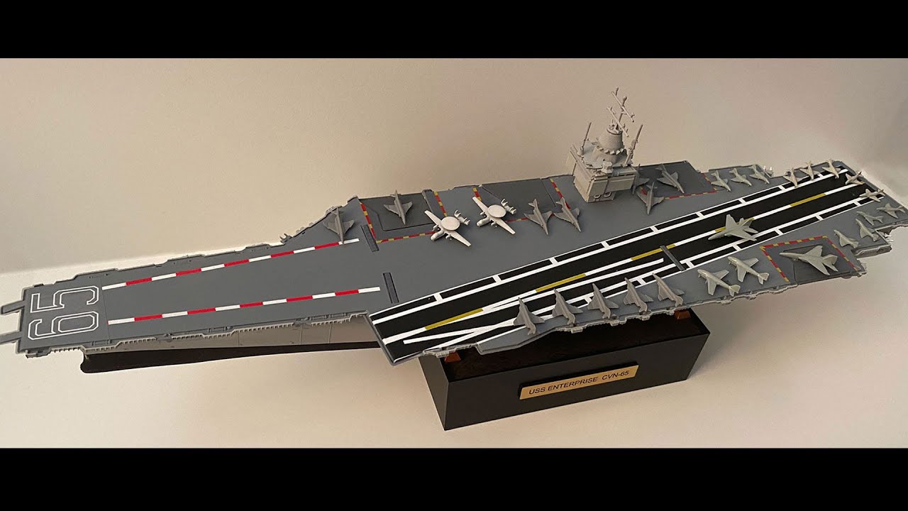Атомный авианосец USS Enterprise CVN-65 в масштабе 1:720 от Revell