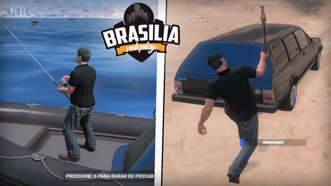 Qual é melhor, PESCADOR ou MINERADOR? - Brasília RP #3