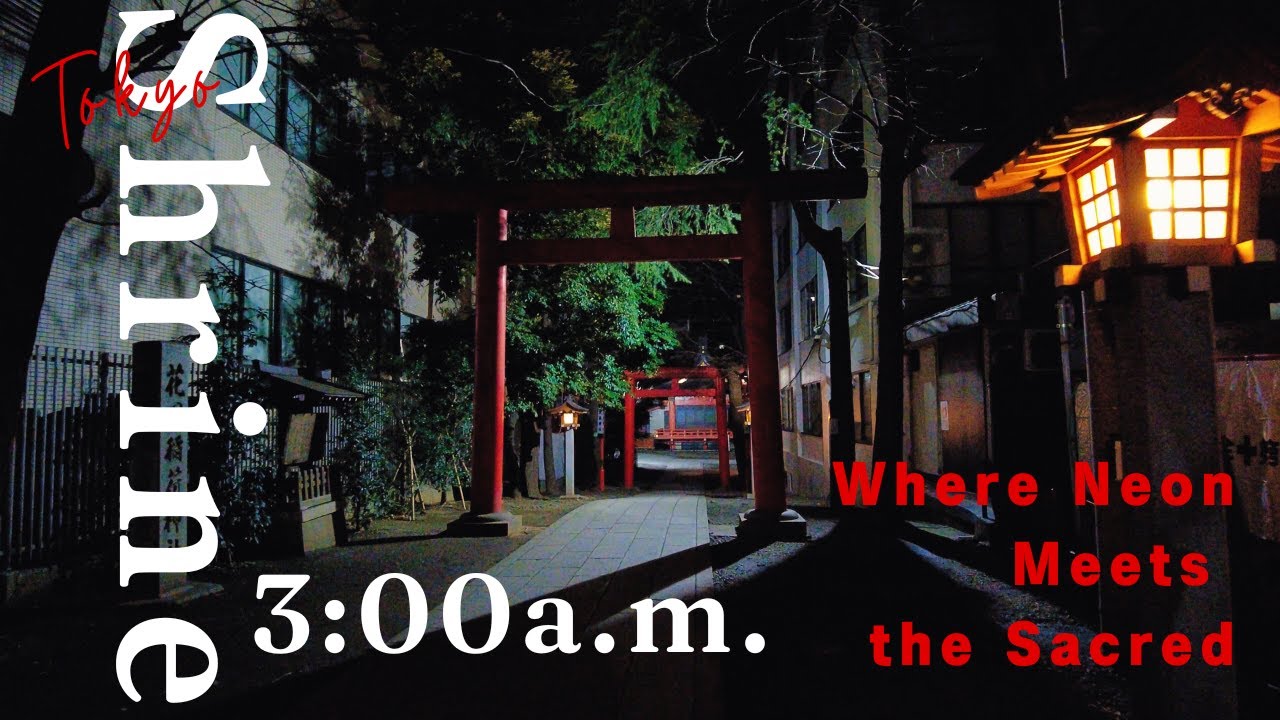 Hanazono Shrine（Shinjuku,Tokyo） at 3 A.M.