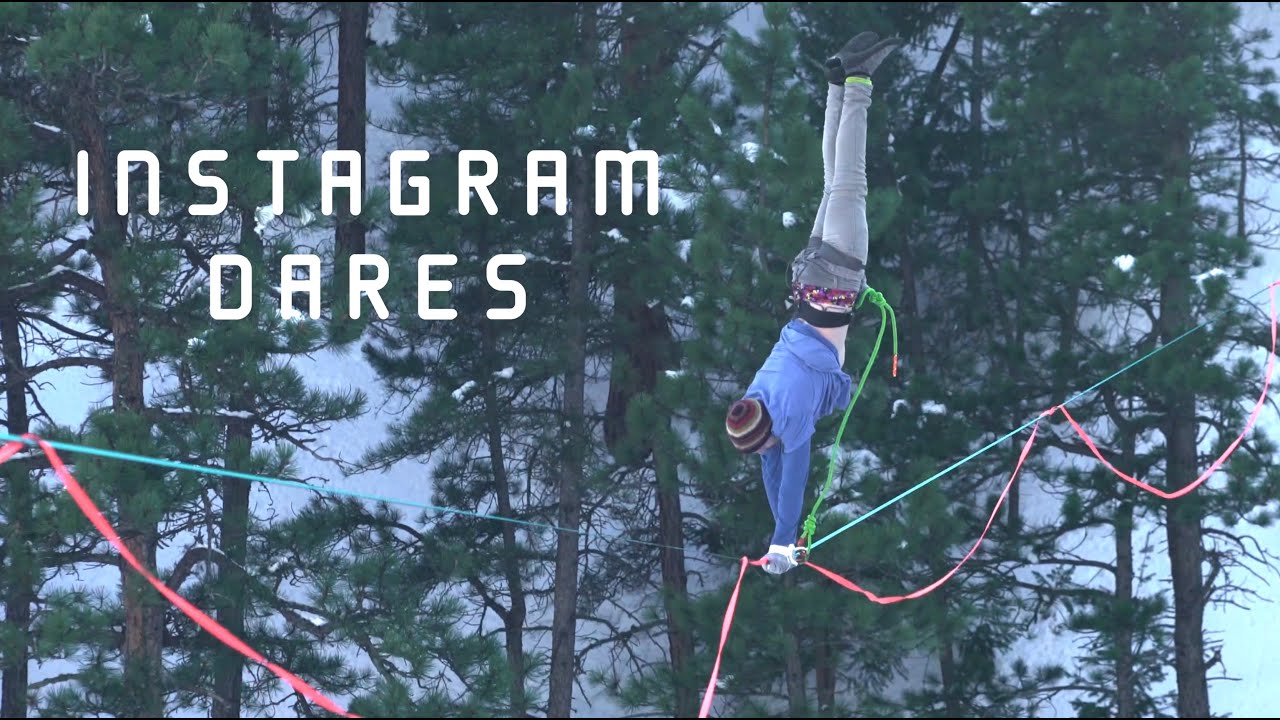 Freestyle Highline | INSTAGRAM DARES | Justin Wagers