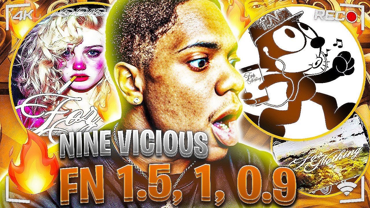 FN PACK🔥🔥 Yaboimelly реагирует на Nine Vicious - FN 1.5, 1, .9 #viral #ninevicious #fn #ysl