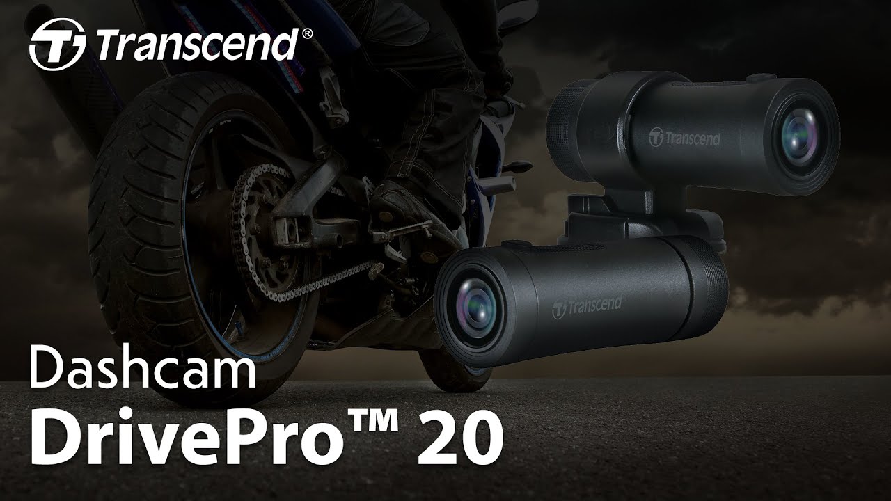 Transcend DrivePro 20 Motorcycle Dashcam - Simplicity. Solidity. Safety.
