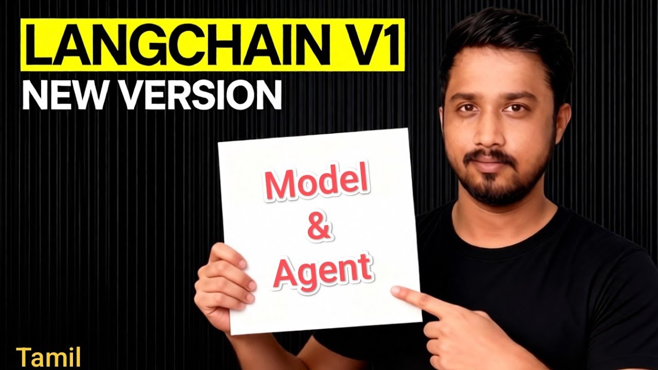 Langchain V1 | Model | agent | ai with sabari #langchain #llm #aitamil