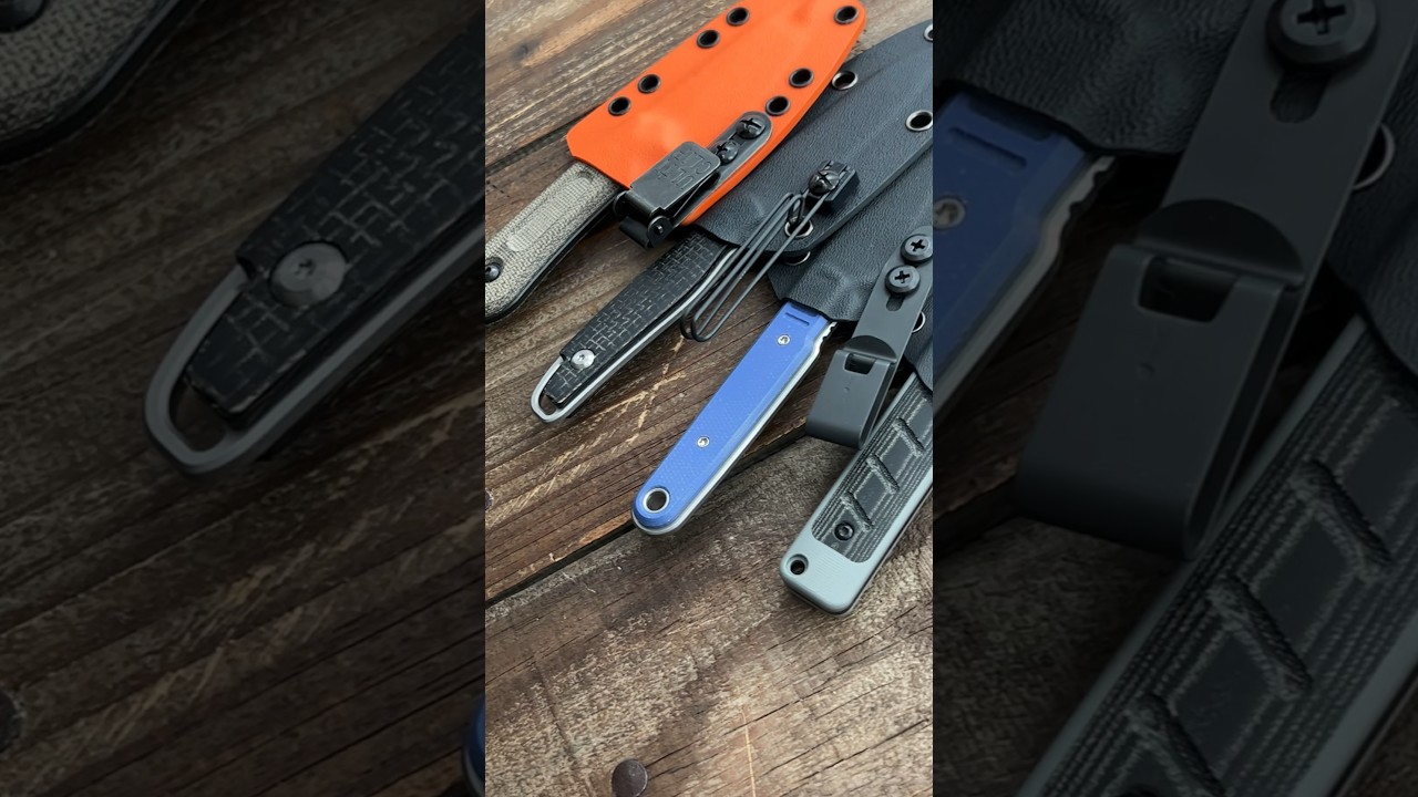 How I CARRY My EDC Fixed Blades #knife #youtubeshorts #shorts #edc