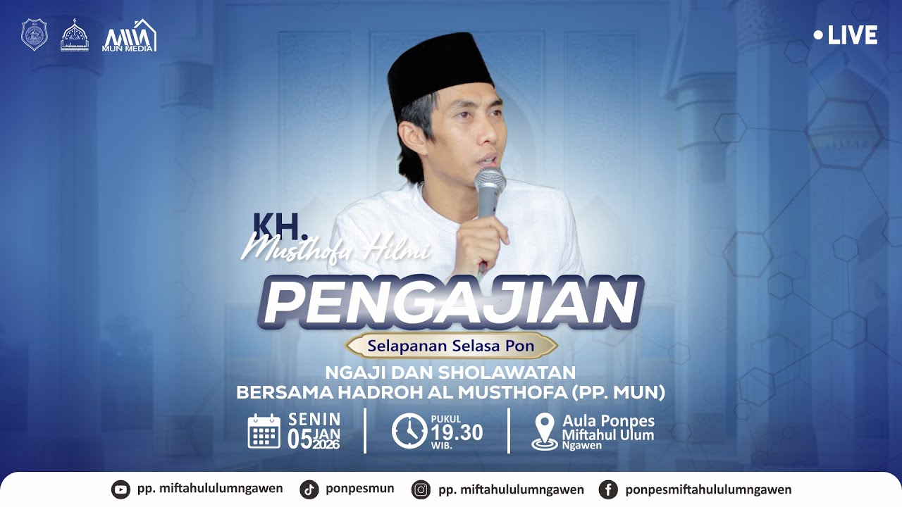 ⭕ [LIVE] SELAPANAN SELASA PON // NGAJI & SHOLAWATAN // SENIN, 05 JANUARI 2026