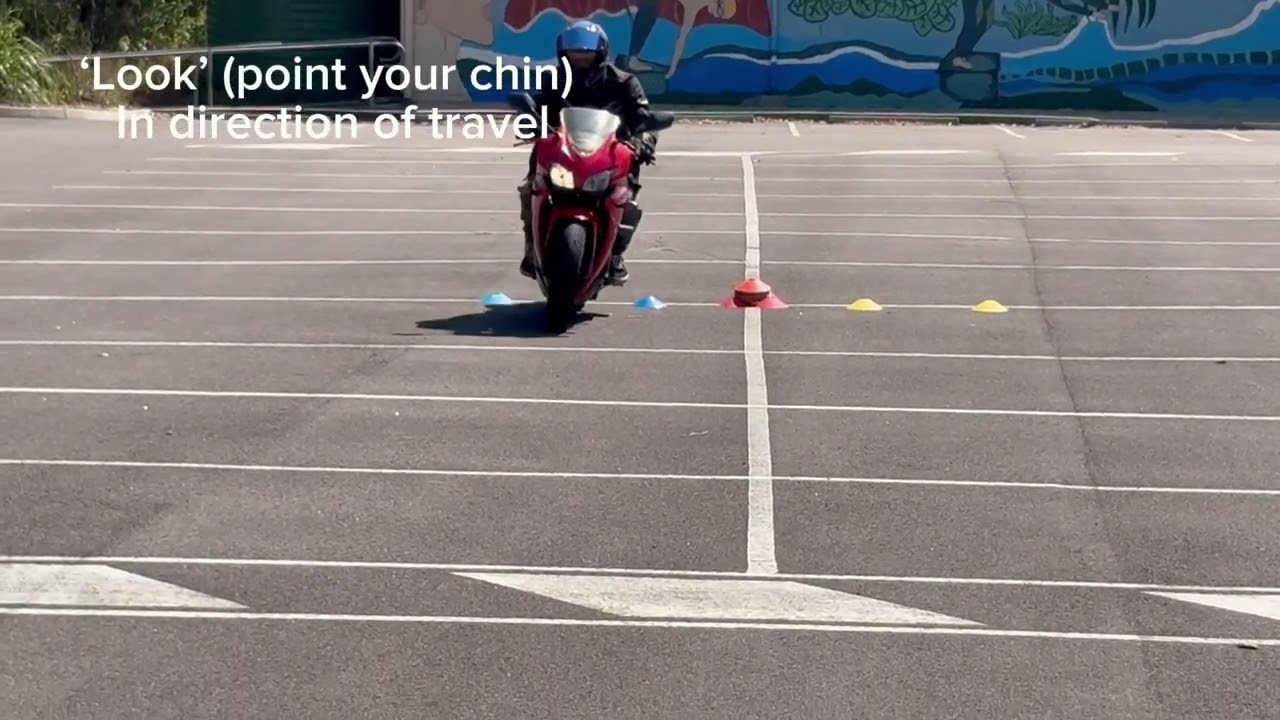 Motorcycle riding: Practicing how not to target fixate