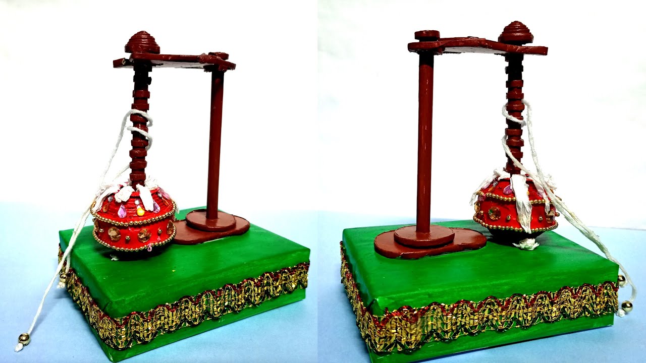 Janmashtami special Craft Idea||paper craft for janmashtami||Butter Churning Craft