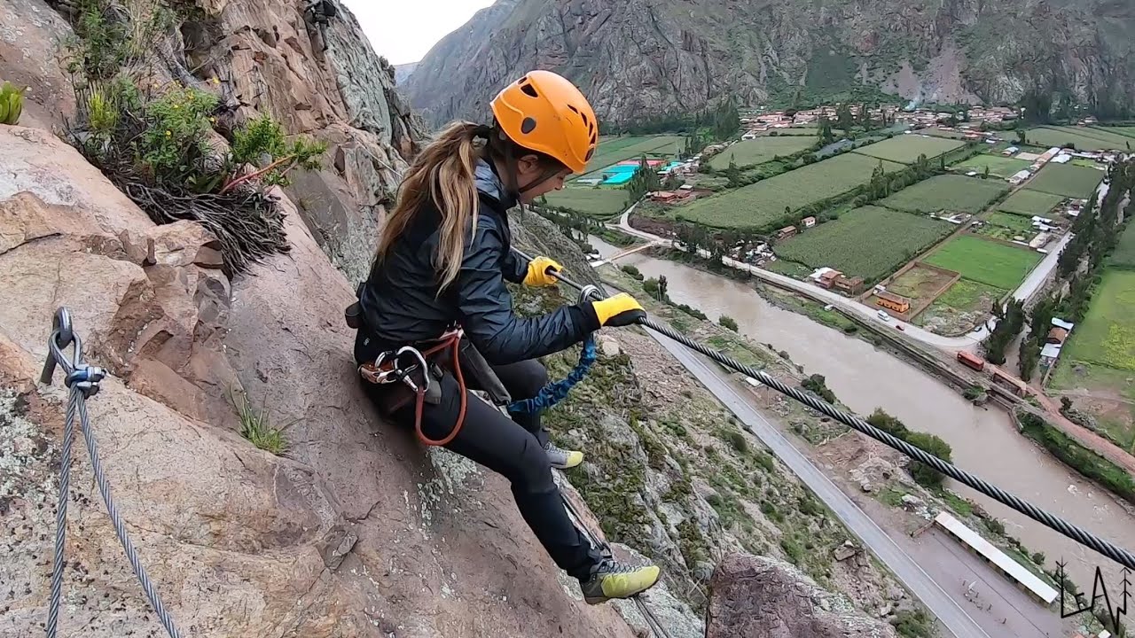 Climbing to the first HANGING LODGE in the World - SKYLODGE PERU - Via Ferrata & Zipline