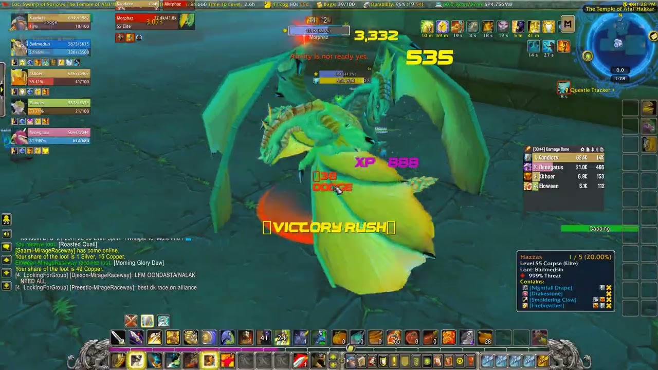 MOP - Level 55 - Tanking Sunken Temple
