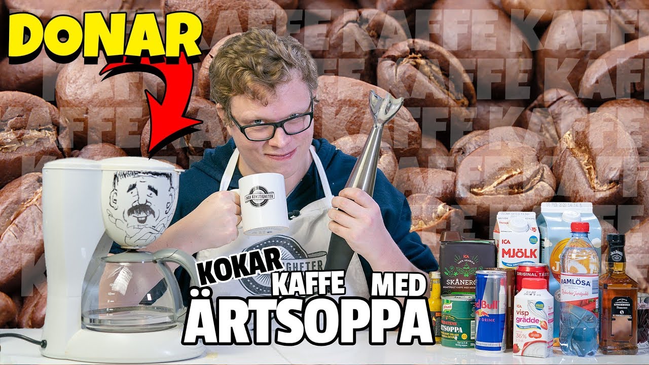 KOKAR KAFFE MED ÄRTSOPPA