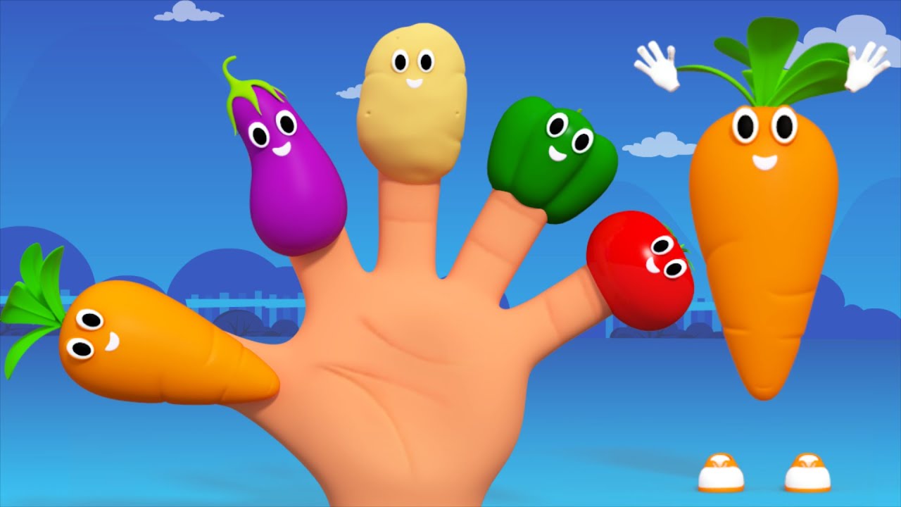 Vegetables Finger Family Nursery Rhymes Kids Tv