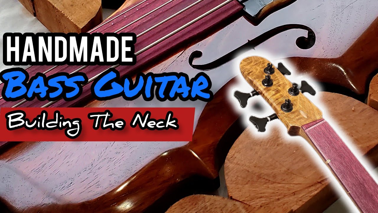 Handmade Bass Guitar Build - Part 2 | Building A Guitar Neck With Basic Tools