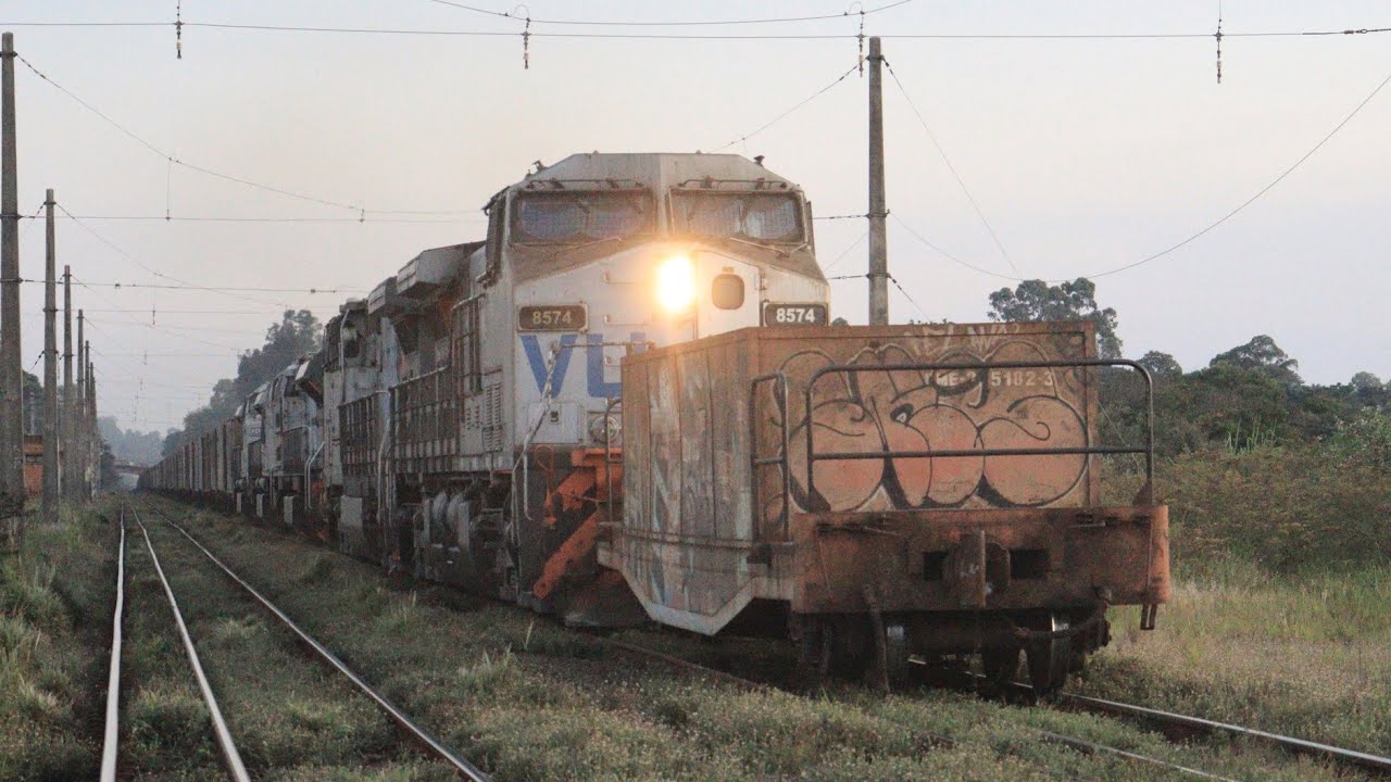 Trem da VLI com formação incrível em Viracopos ZVK
