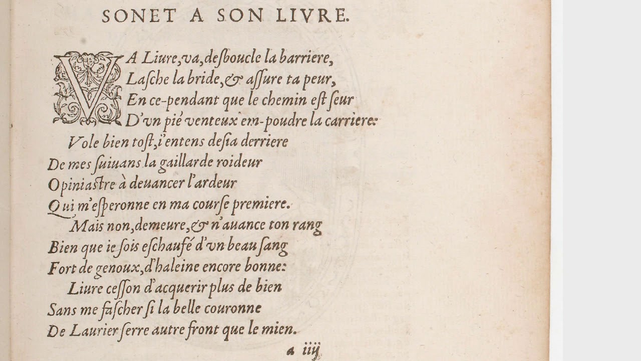 POÉSIE 16e – La Naissance du sonnet en France (Chaîne Nationale, 1959)