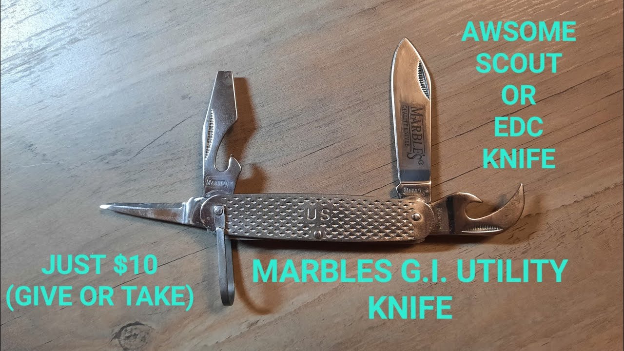 MARBLES G.I. UTILITY KNIFE.  a cool WWII replica thats now a part of my edc.