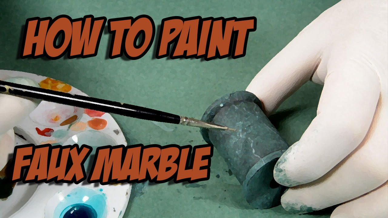 How to paint faux marble