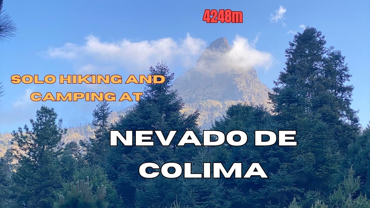 Solo hiking and camping at Nevado de Colima volcano National Park. ASMR