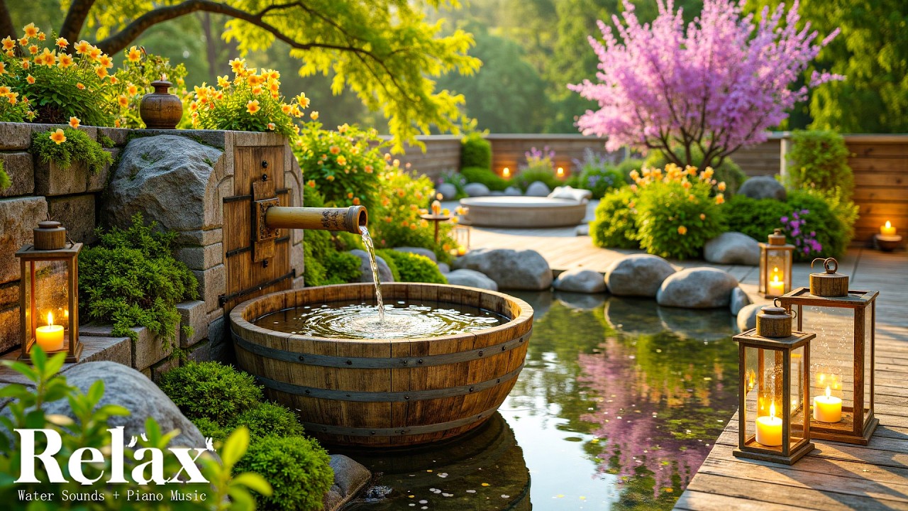Исцеление разума 🌿 Успокаивающие звуки воды и расслабляющая музыка, снятие тревоги