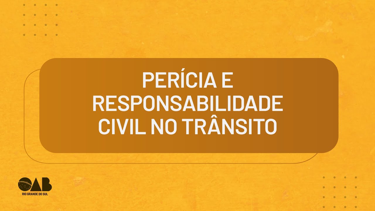 Per&iacute;cia e Responsabilidade Civil no Tr&acirc;nsito