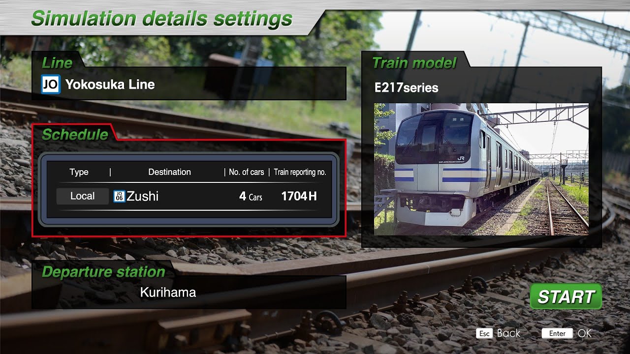 JR EAST Train Simulator: Yokosuka Line (Kurihama to Zushi) - JR E217 Series