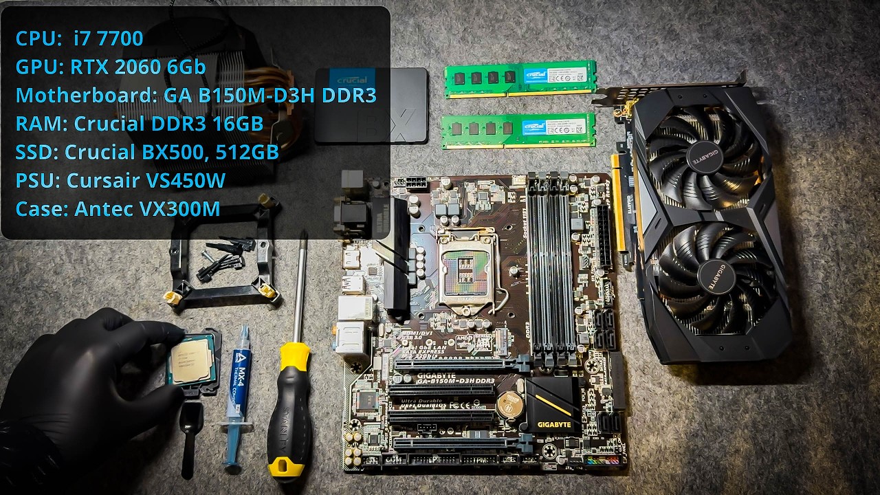 DDR3 with i7-7700?! | Budget PC Build + RTX 2060 Benchmarks (7 Games)