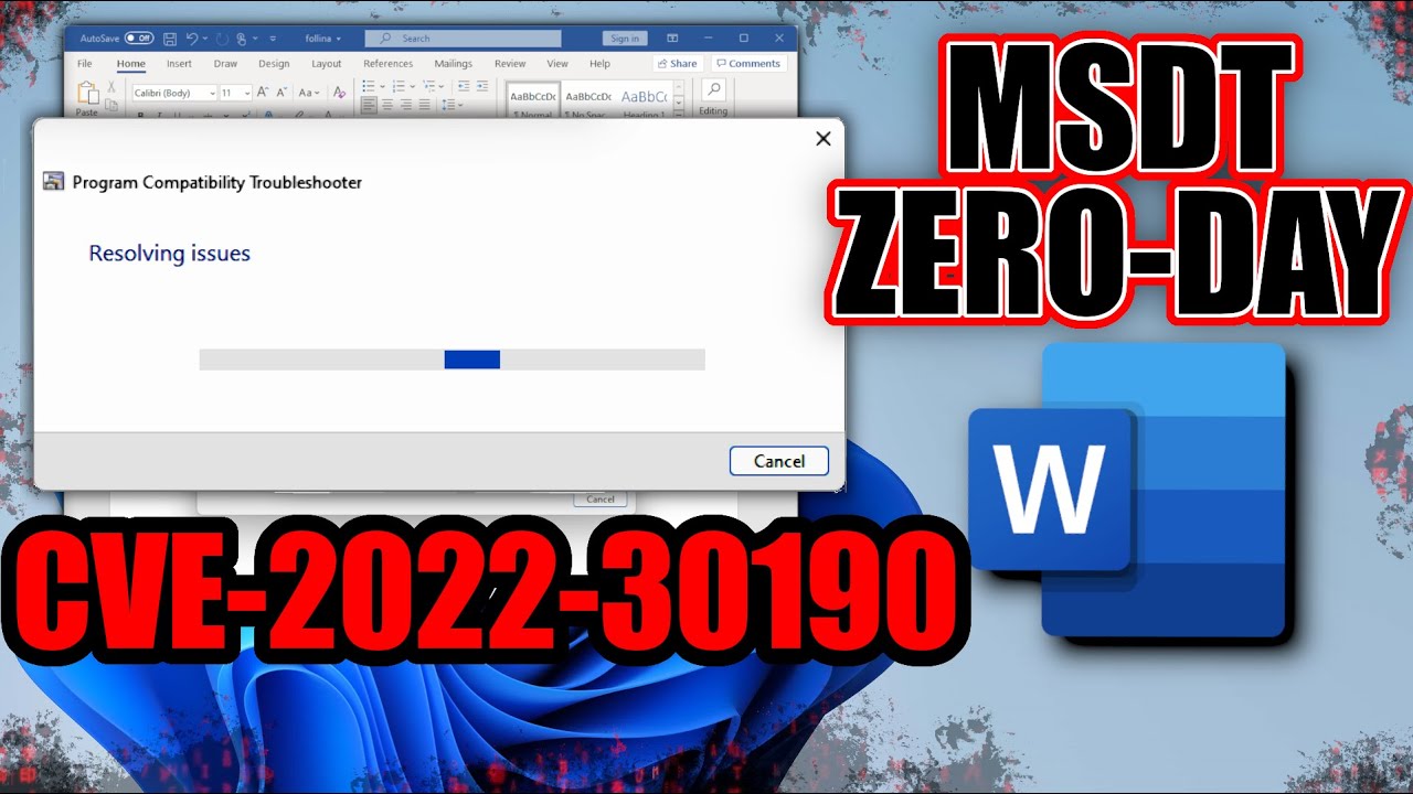 Exploiting MSDT 0-Day CVE-2022-30190
