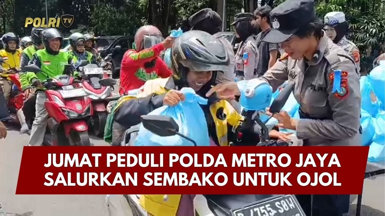 PRESISI UPDATE : JUMAT PEDULI POLDA METRO JAYA SALURKAN SEMBAKO UNTUK OJOL  31/01/26 (16.00)