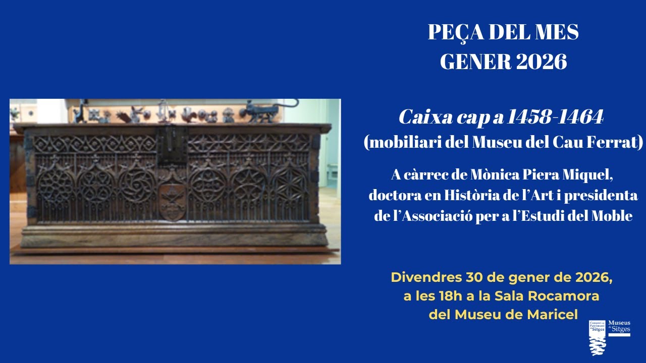 Peça del mes de gener 2026. ‘Caixa cap a 1458-1464’ (mobiliari del Museu del Cau Ferrat)