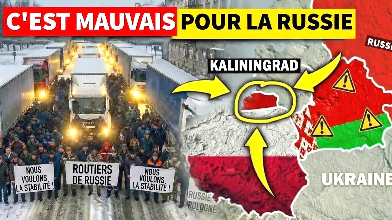 CATASTROPHE à Kaliningrad… 18 000 Camions PIÉGÉS, la Russie Perd Son Bastion Européen ⚔️