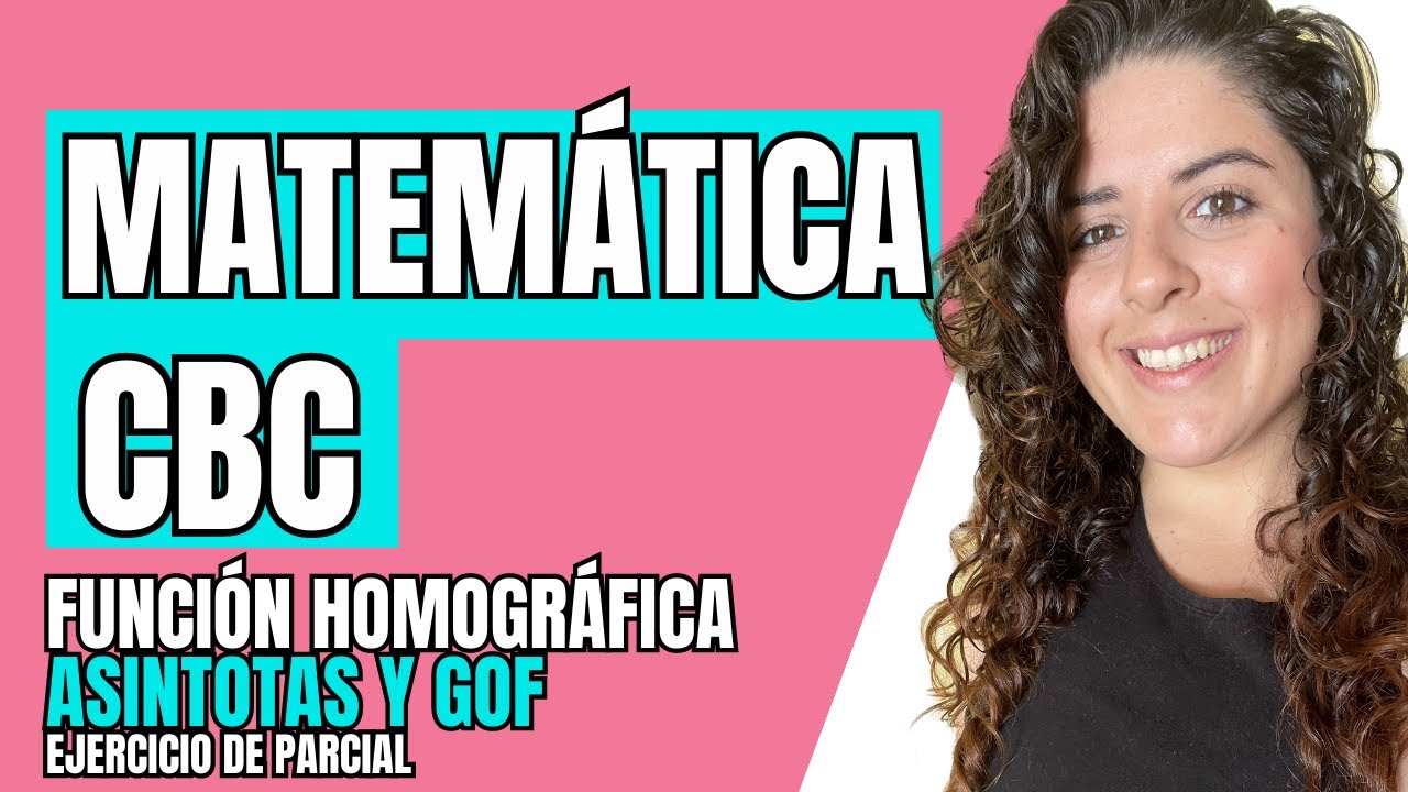 Asintota vertical y horizontal de homográfica | Ejercicio de parcial Matemática CBC | ClaseConMaca