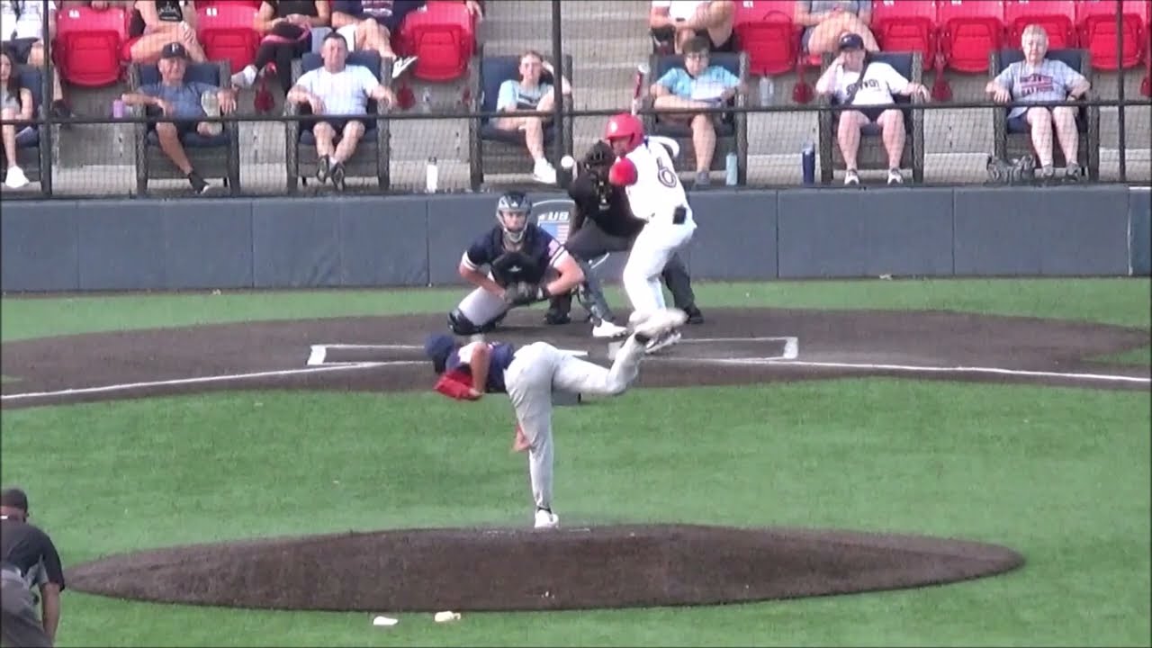 8-24-24 Stephen Hayden flies out to center - Southwest Tenn CC Rookies vs Vets Fall kickoff game.