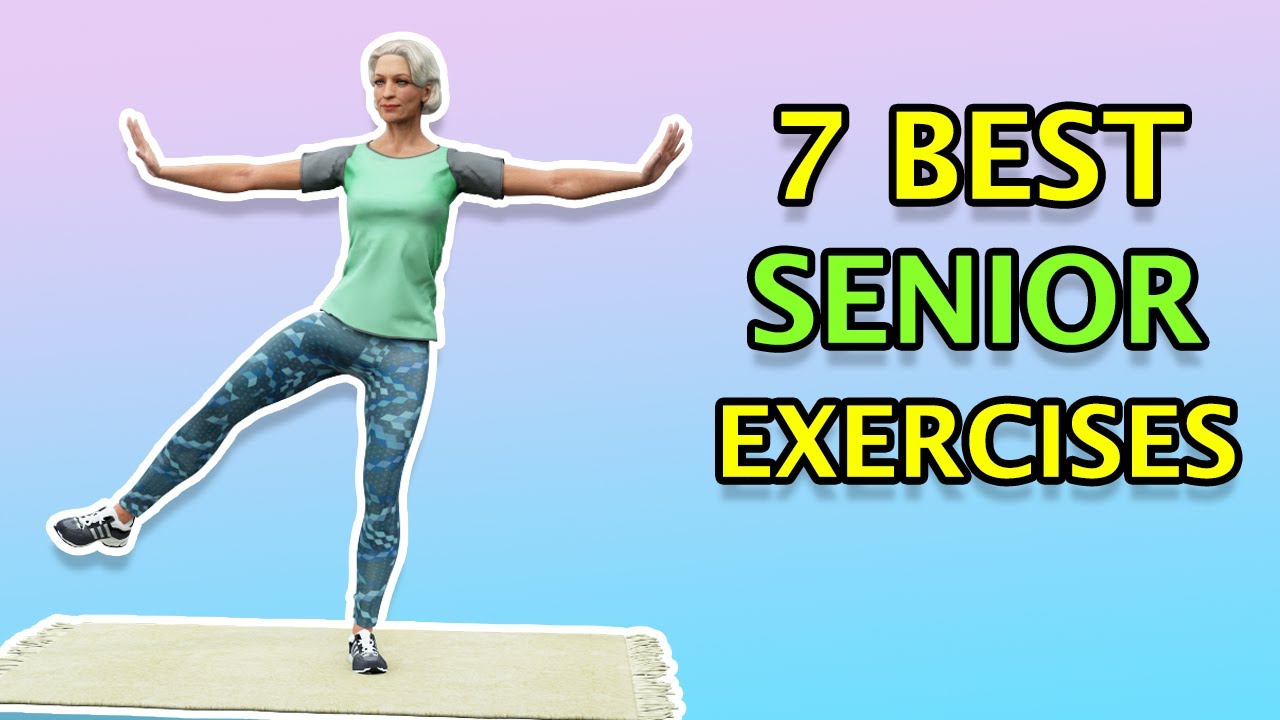 7 Best Senior Exercises To Do At Home //Over 60s and Over 70s