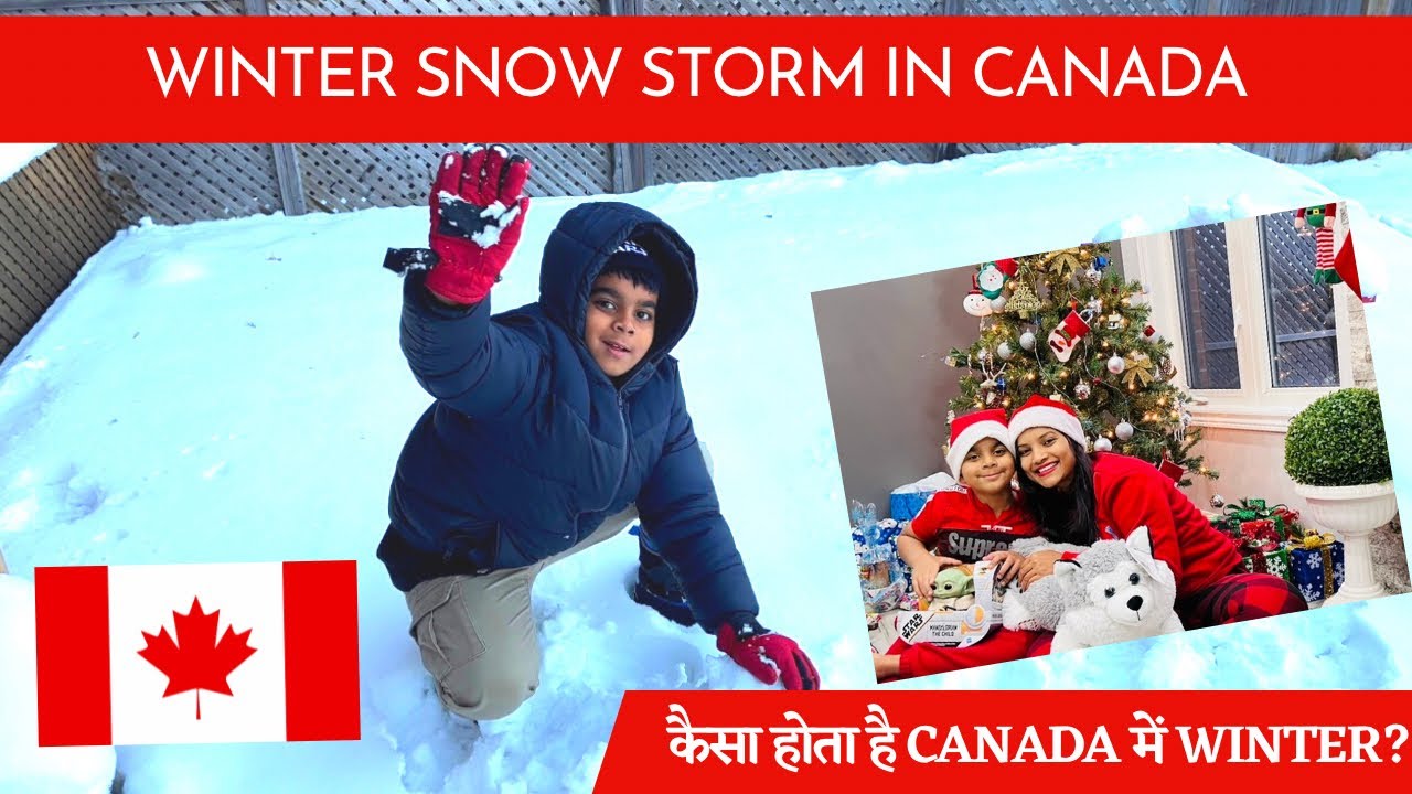 Snow storm in Canada | Christmas celebration at Home 2022 |