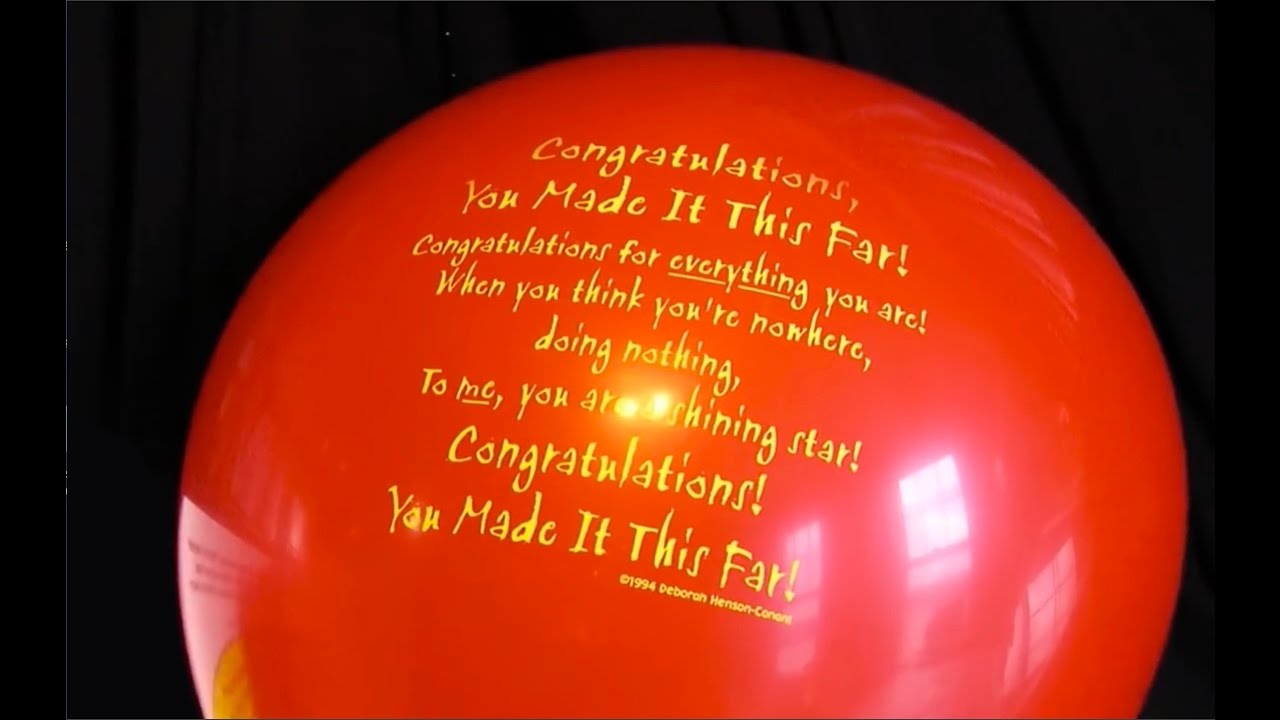 Congratulations, You Made it This Far - Birthday Song