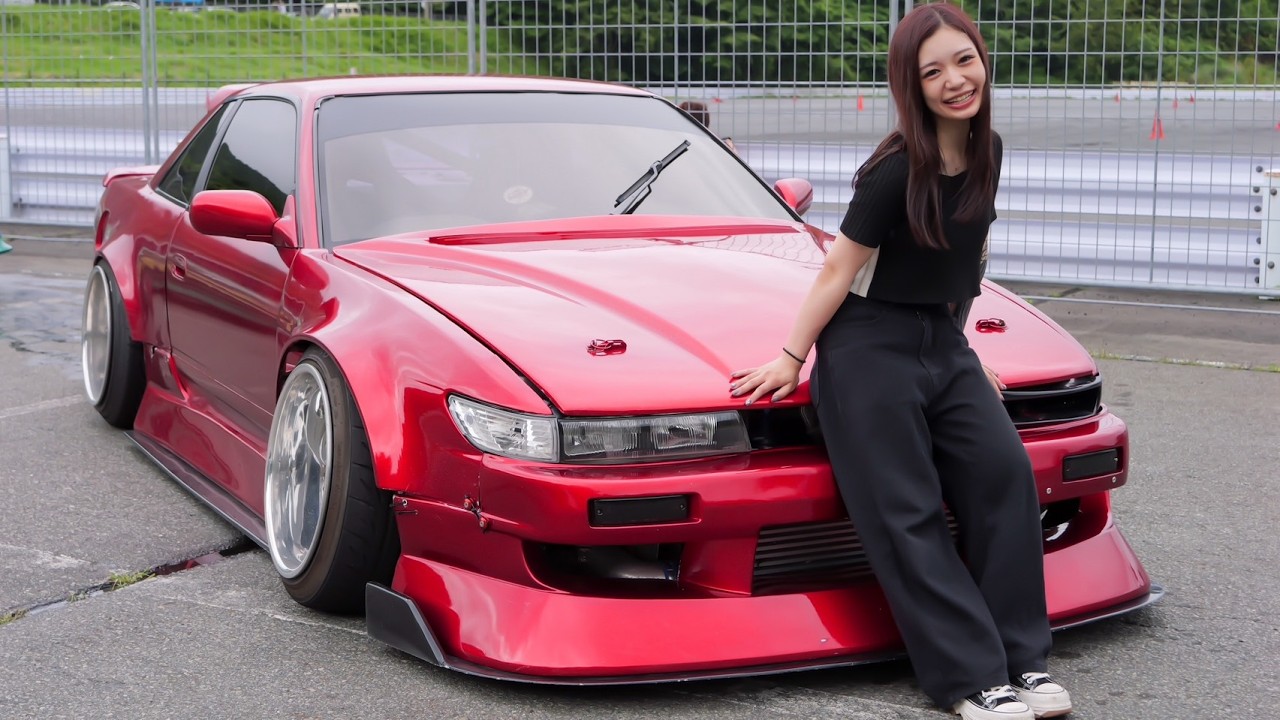 25才福岡和彫女子の愛車は中村直樹選手から買った日産シルビアS13。