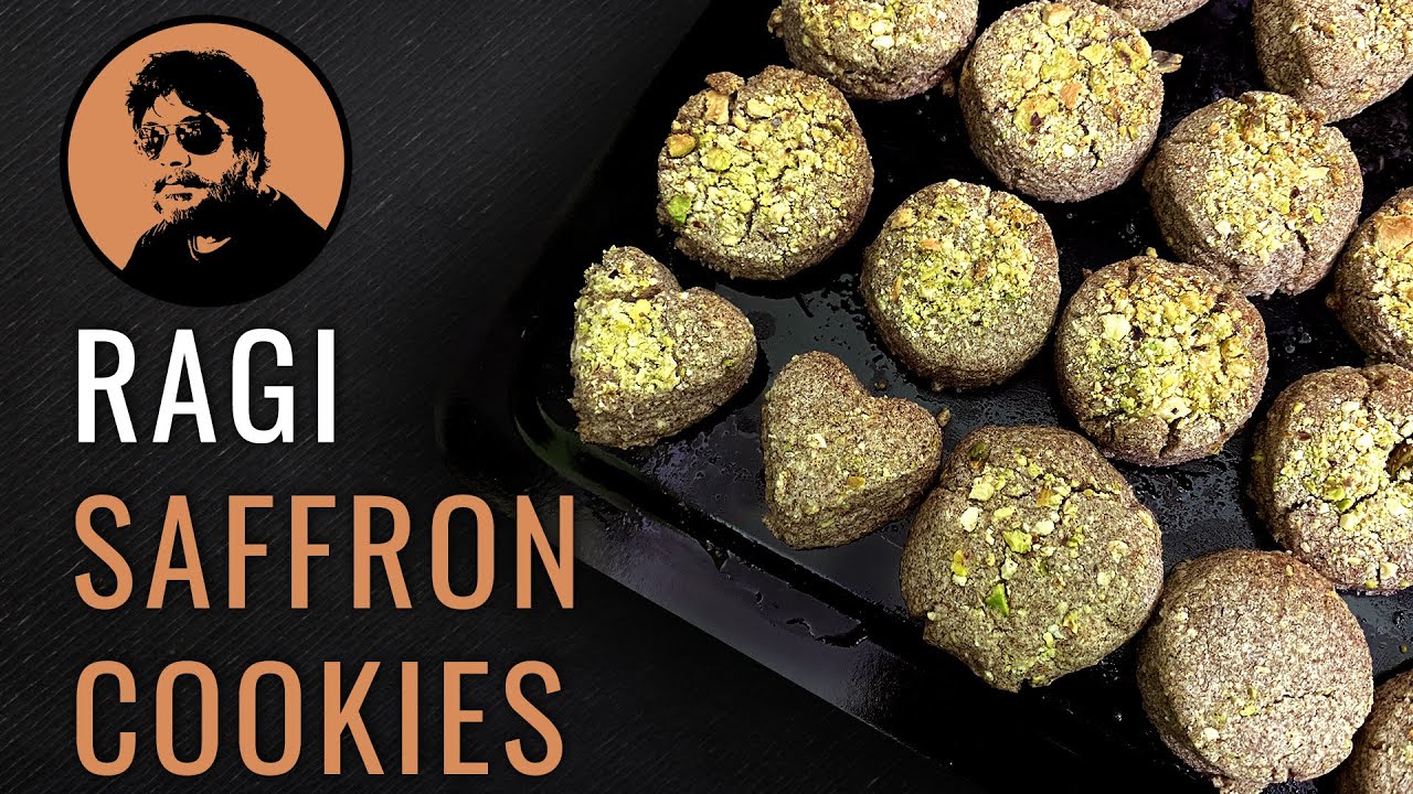 Ragi Saffron Cookies | Sugar Free |Healthy Cookies| Saffron| Pista Cookies| Ragi Biscuits JK CUISINE